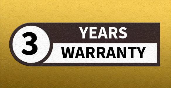 3 Year Warranty